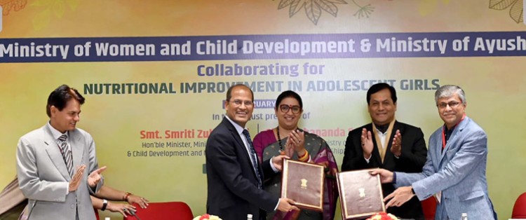 agreement between ayush and ministry of women and child development