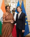 भारत-फ्रांस की रक्षामंत्रियों की मुलाकात