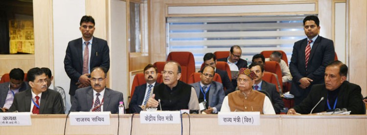 arun jaitley addressing a press conference on the 32nd gst council meeting