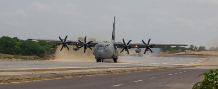 emergency landing facility for the indian air force on nh-925a near barmer