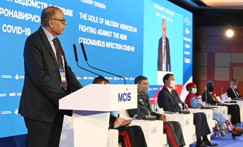 defence secretary dr. ajay kumar addressing the 9th moscow conference