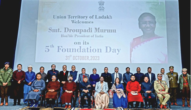 establishment ceremony of ladakh as a union territory