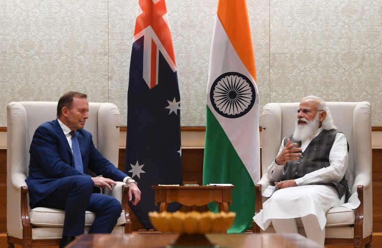 tony abbott meeting the prime minister narendra modi