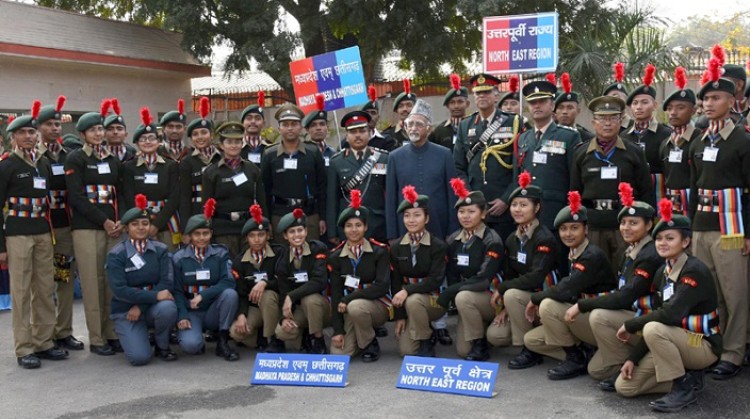 m. hamid ansari, ncc republic day camp