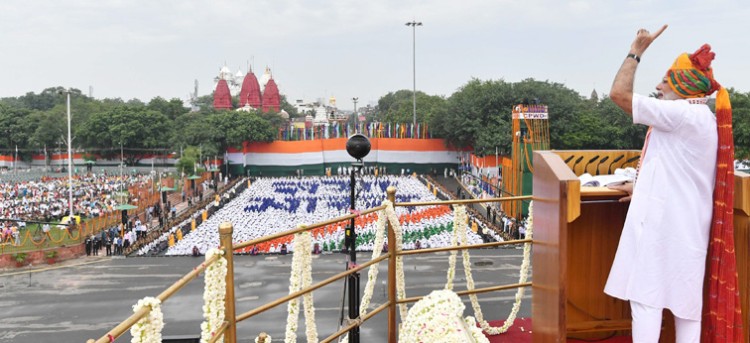 prime minister narendra modi's historical address to the red fort