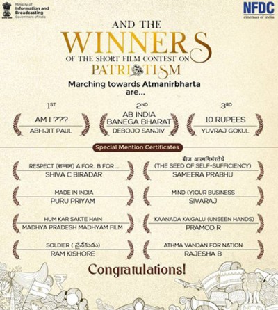 winner of online short film competition