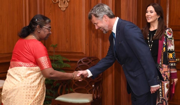 prince and princess of denmark met the president