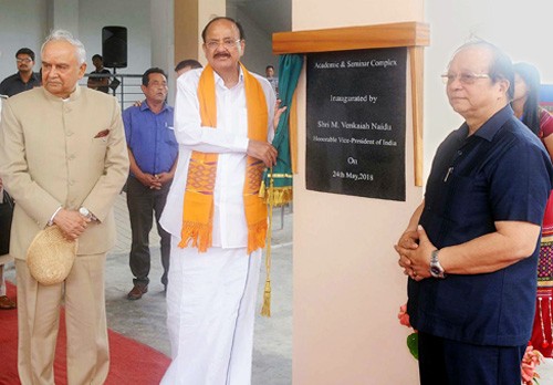 venkaiah naidu  laid the foundation stone and inaugurated