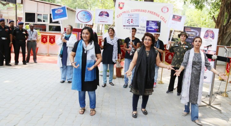 anti-tobacco awareness campaign, lucknow