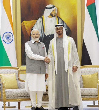 prime minister narendra modi with the president of uae