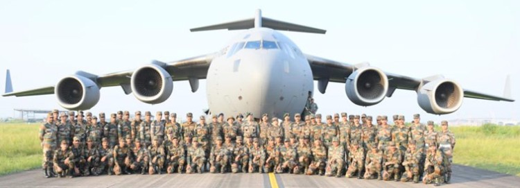 indian military contingent leaves for kazakhstan