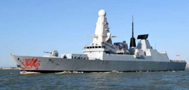 british warship hms dragon arrives in goa for naval exercise