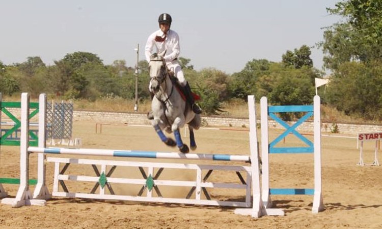 horse riding examination at rvc college meerut cantt