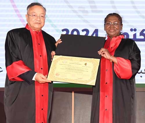 draupadi murmu awarded doctorate degree in algeria