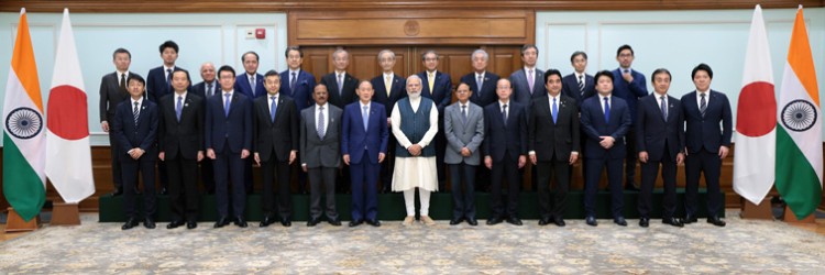 modi meets japanese delegation