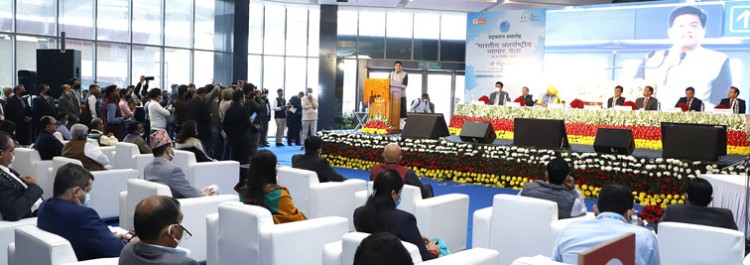 piyush goyal addressing at the inauguration of the 40th india international trade fair