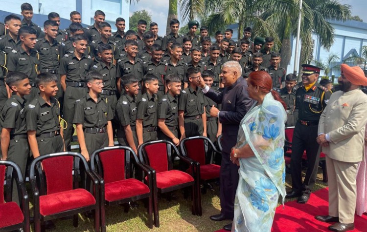 vice president inspires cadets at military college