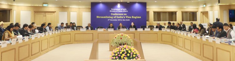 rajiv gauba chairing a conference on streamlining of india's visa regime