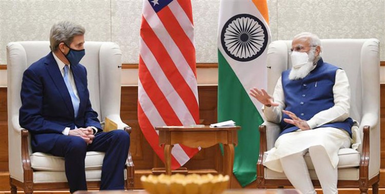 john kerry met prime minister narendra modi