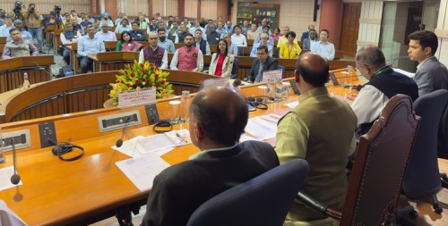 national defence college batch came on a study tour to parliament house