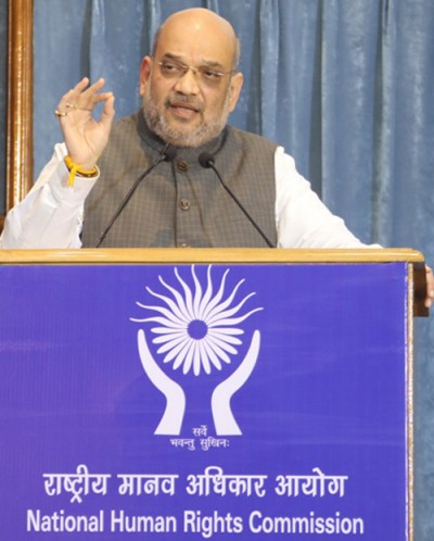 home minister amit shah addressing