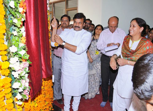 shri k. chiranjeevi inaugurating the new campus of indian institute of tourism