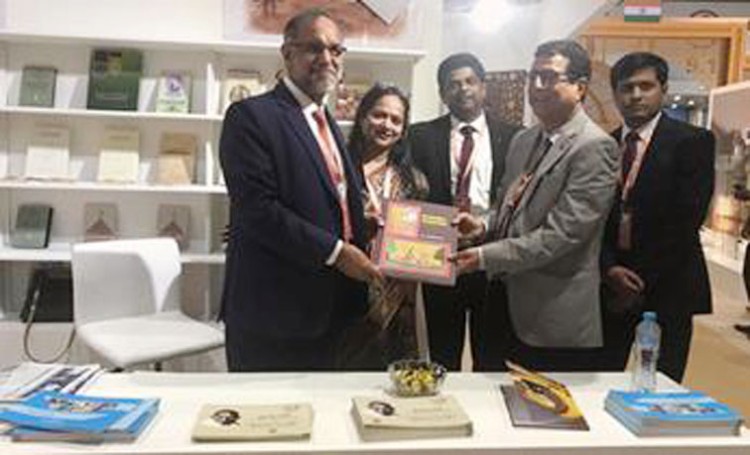 indian pavilion in abu dhabi book fair