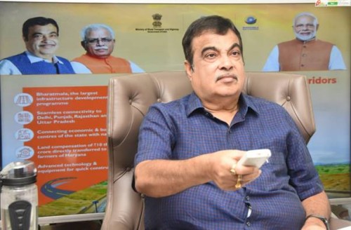 highway minister nitin gadkari inaugurated and laid foundation stone