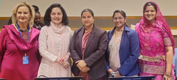 indian women raise voice in un