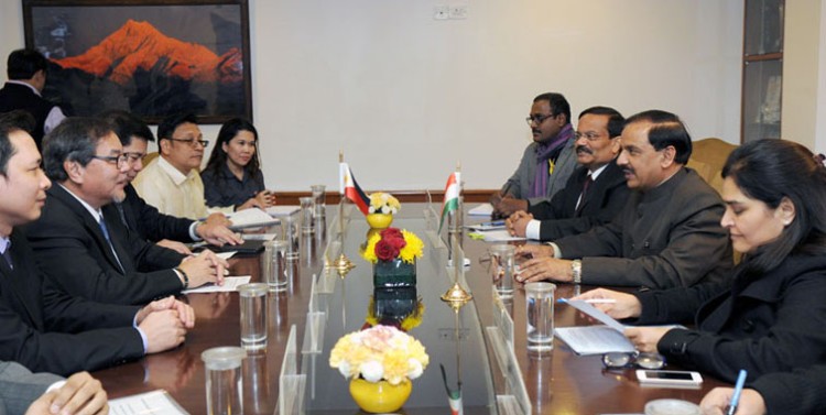 ramon r. jimenez meeting the minister of state for culture tourism dr mahesh sharma