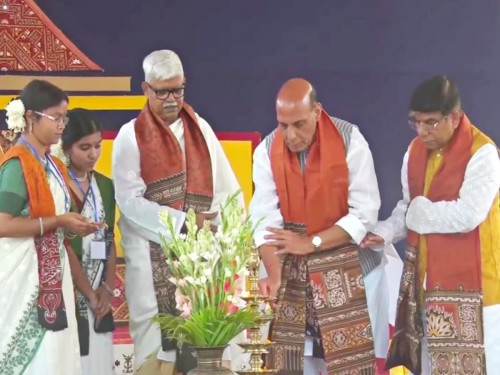 rajnath singh at the convocation ceremony of visva bharti university