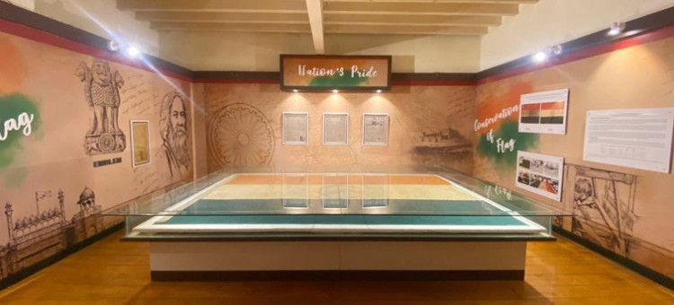 the country's first national flag is preserved in a museum in chennai