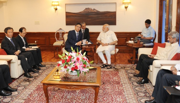 hideki ohmura and pm narendra modi