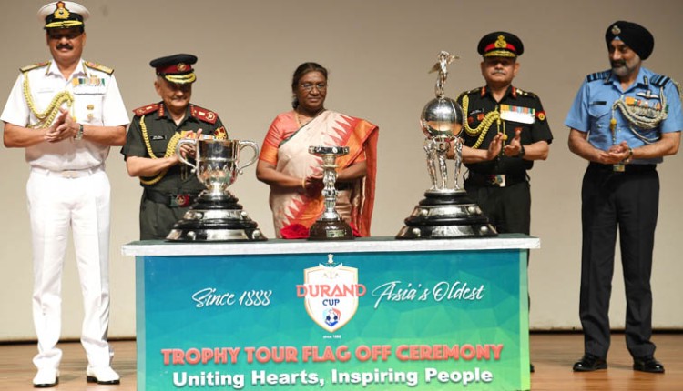 durand cup tournament-2024 three trophies unveiled