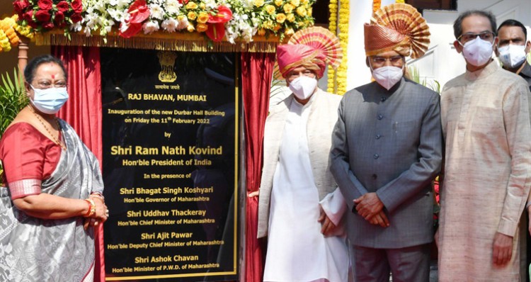 president ram nath kovind inaugurated the new durbar hall at raj bhavan