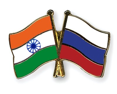 india and russia flag