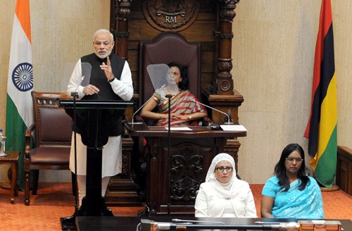 pm narendra modi in assembly of mauritius