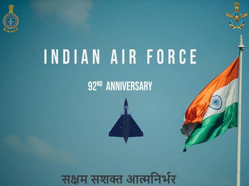 indian air force 92nd anniversary