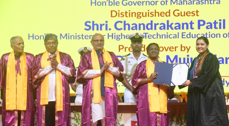 president at the convocation of symbiosis deemed university