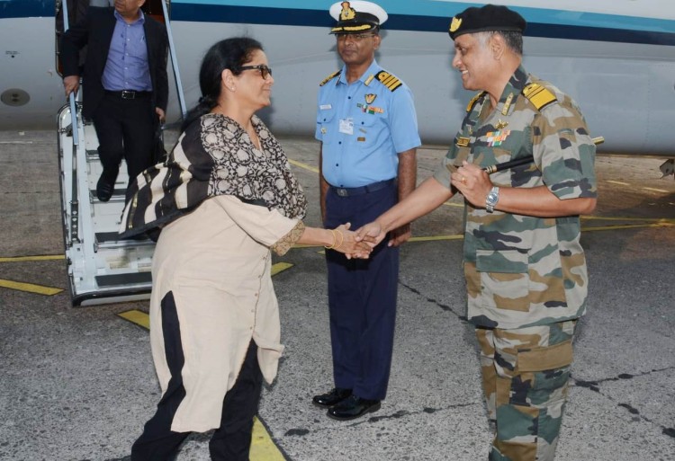 defense minister's visit to port blair