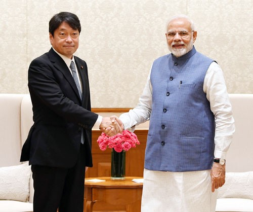 japan's defense minister and pm narendra modi