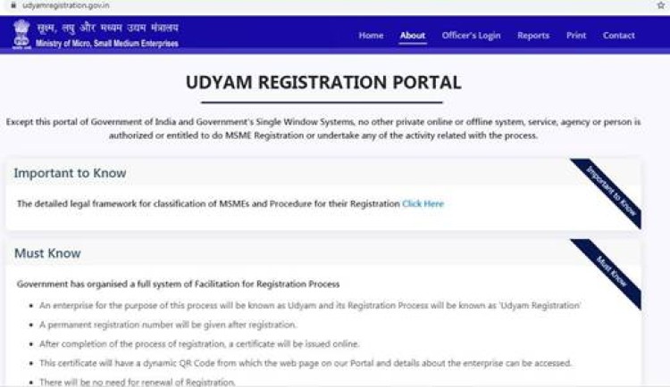 registration started on enterprise registration portal