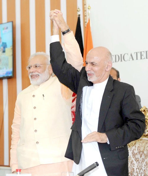 pm narendra modi and president ashraf ghani