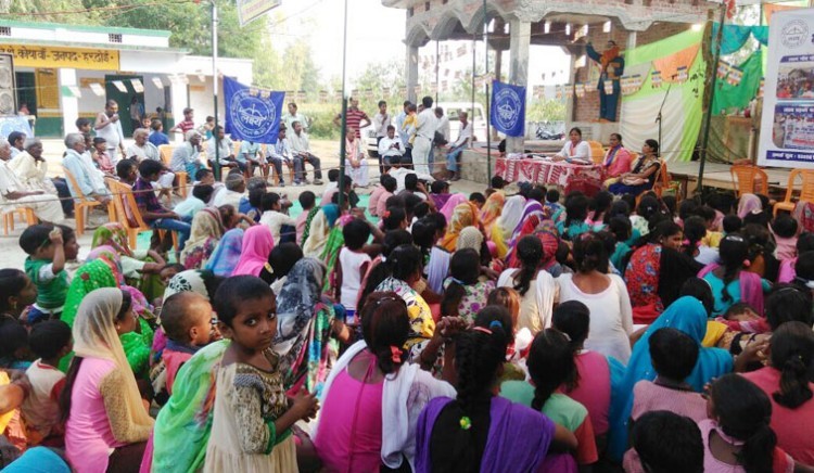 cadre camp of the lakshy in village kripalpur in hardoi