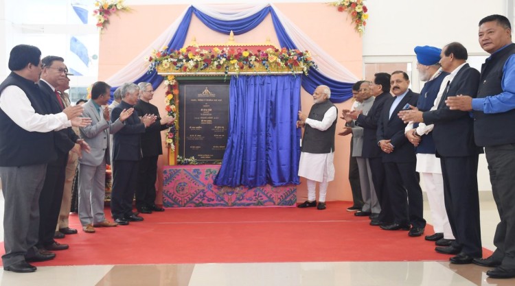 prime minister narendra modi handed over the country to pakyong airport