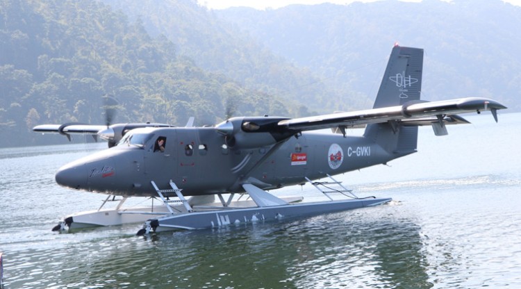 demo of seaplane launched in meghalaya