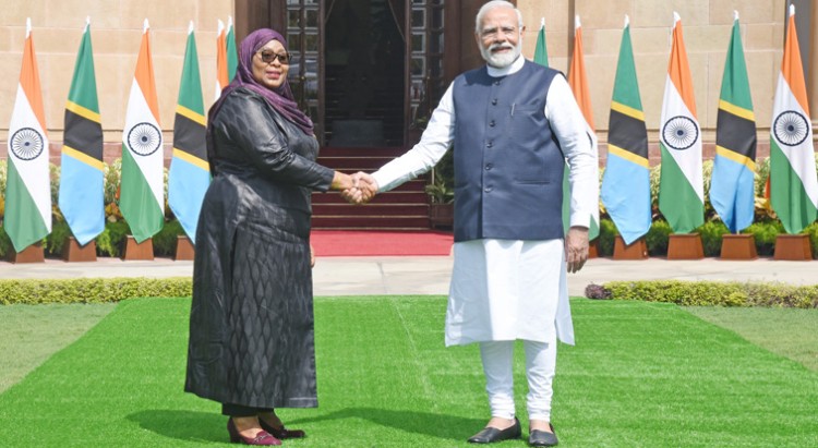 president of tanzania and pm narendra modi