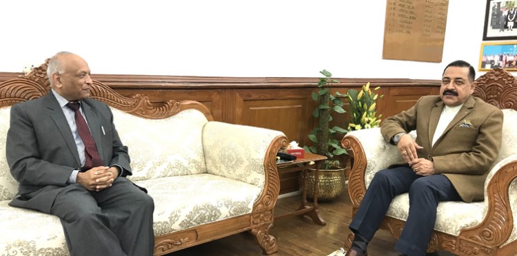 lt governor of ladakh meets minister of state dr jitendra singh