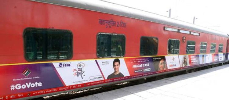 election commission and railway voter awareness campaign