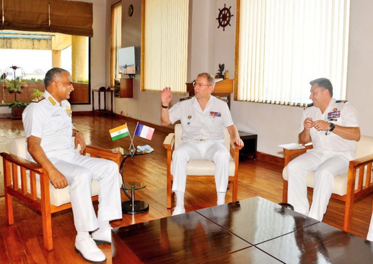 french army commander met vice admiral hari kumar